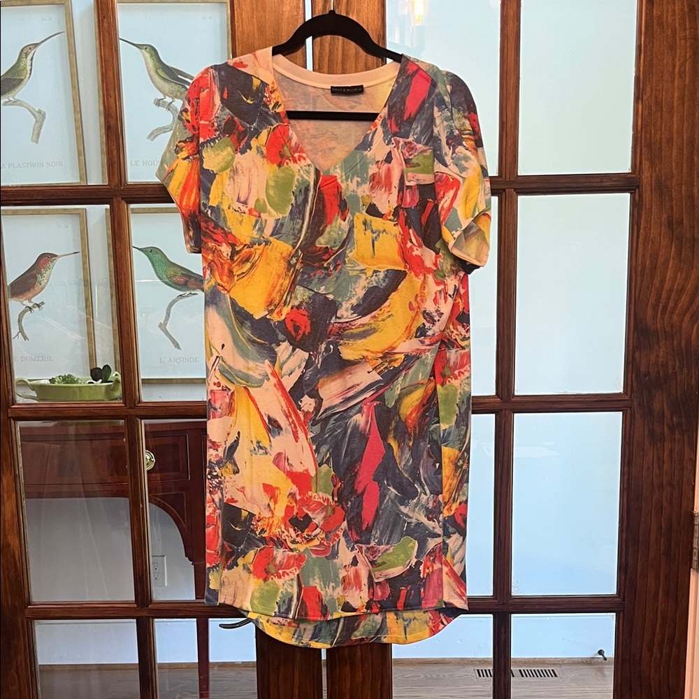 Nally & Millie Multicolor Abstract Mini Dress